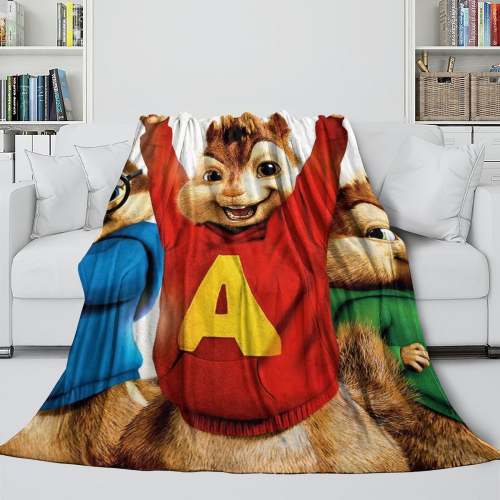 Alvin And The Chipmunks Blanket Flannel Fleece Throw Room Decoration
