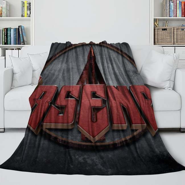 Arsenal Football Club Blanket Flannel Throw Room Decoration