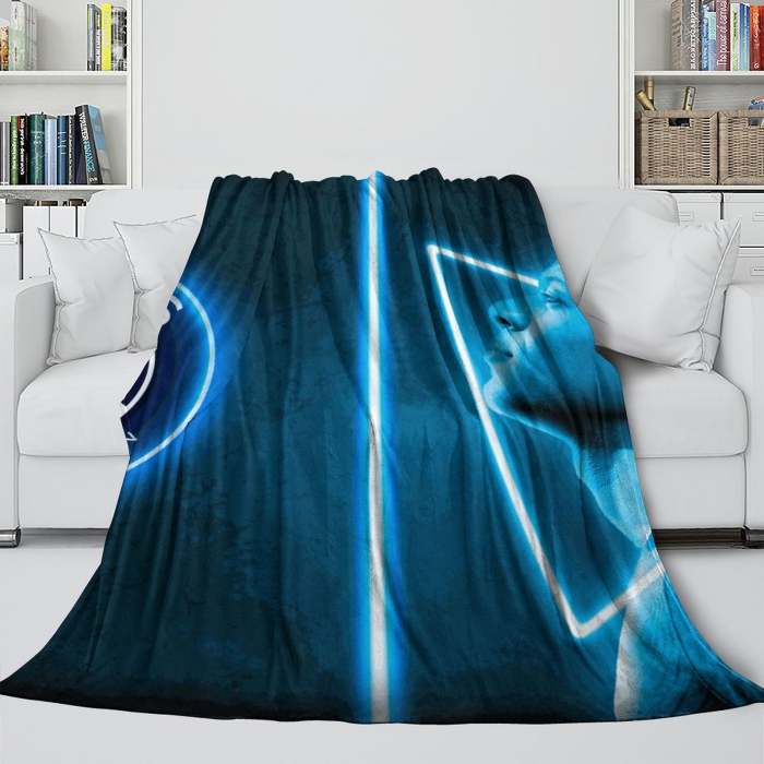 Kylian Mbappé Blanket Flannel Throw Room Decoration
