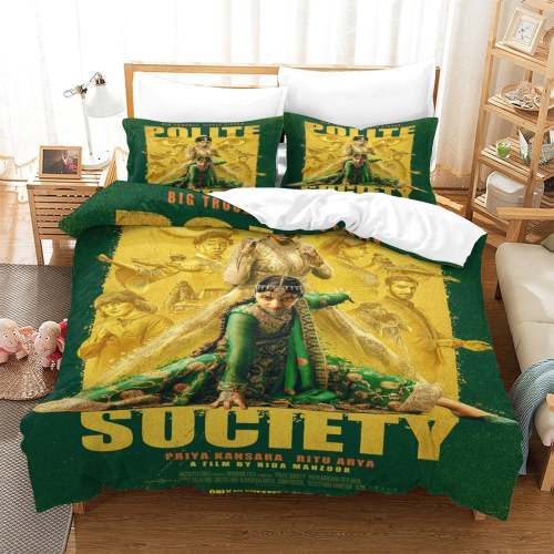 Polite Society Bedding Set Pattern Quilt Cover