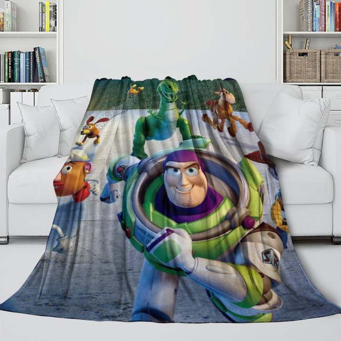 Cartoon Toy Story Blanket Flannel Fleece Throw Room Decoration