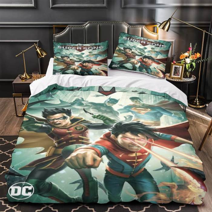 Batman And Superman Battle Of The Super Sons Bedding Set Quilt Duvet