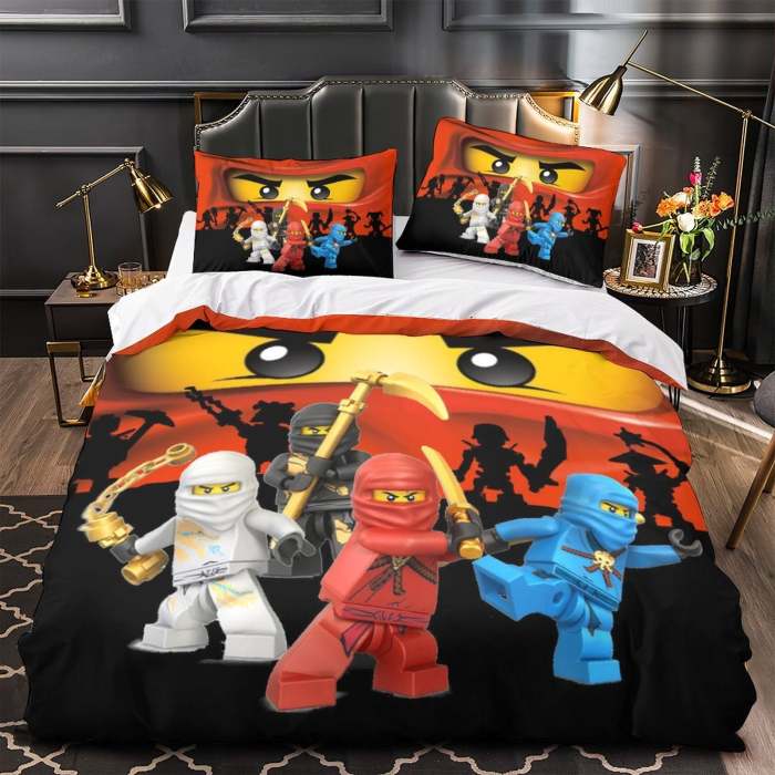 Lego Ninjago Bedding Set Quilt Duvet Cover Without Filler