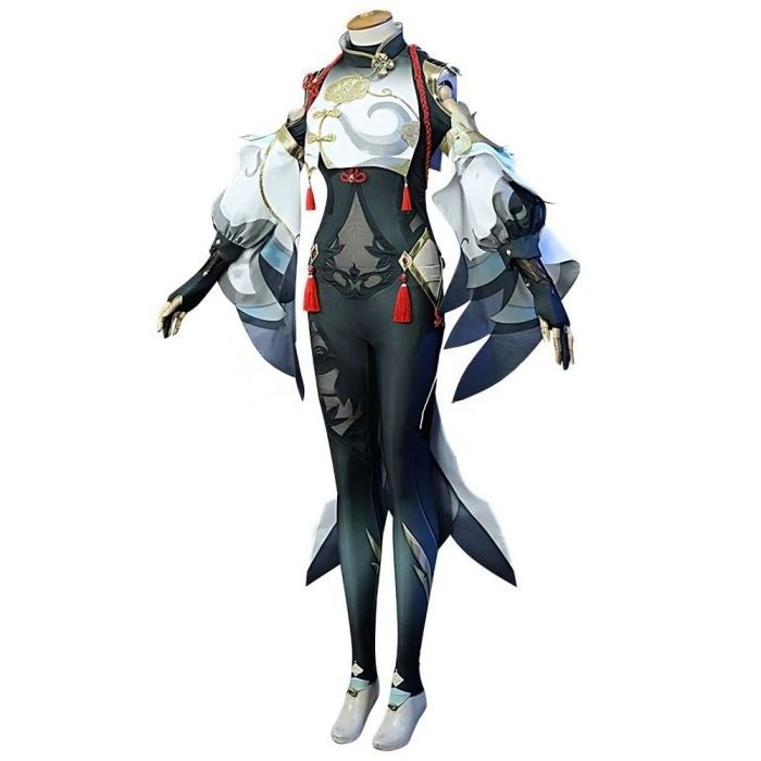 Genshin Impact Shenhe Cloud Retainer Transparent Version Cosplay Costume
