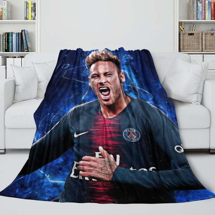 Neymar Blanket Flannel Throw Room Decoration