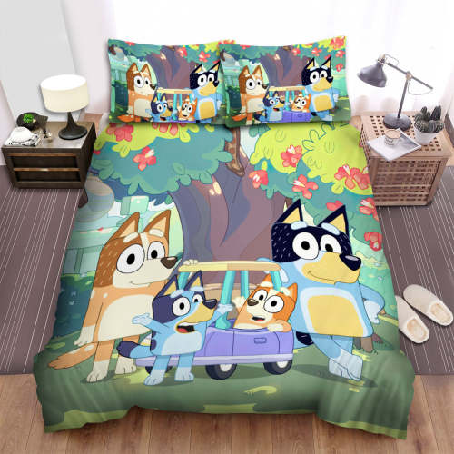 Bluey Bedding Set Quilt Cover Room Decoration