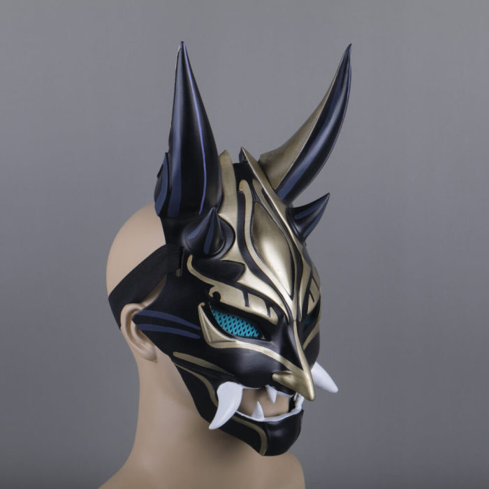 Genshin Impact Xiao Cosplay Resin Helmet Halloween Prop