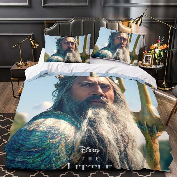 Movie The Little Mermaid Bedding Set Quilt Duvet Cover Without Filler