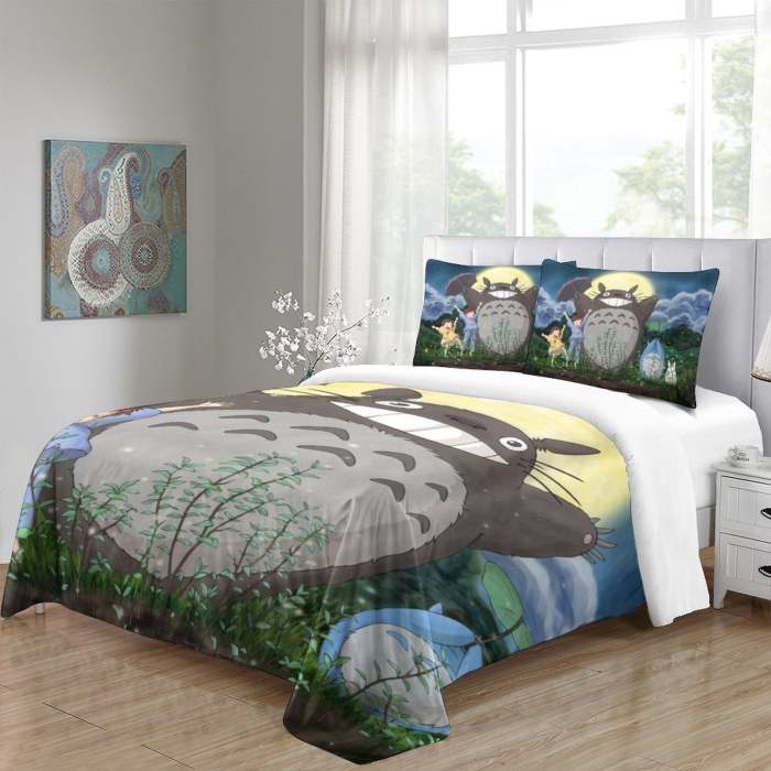 Tonari No Totoro Bedding Set Quilt Duvet Cover Without Filler