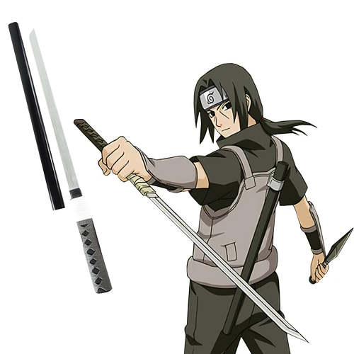 Naruto Anbu'S Itachi Uchiha Sword Cosplay Weapon Prop