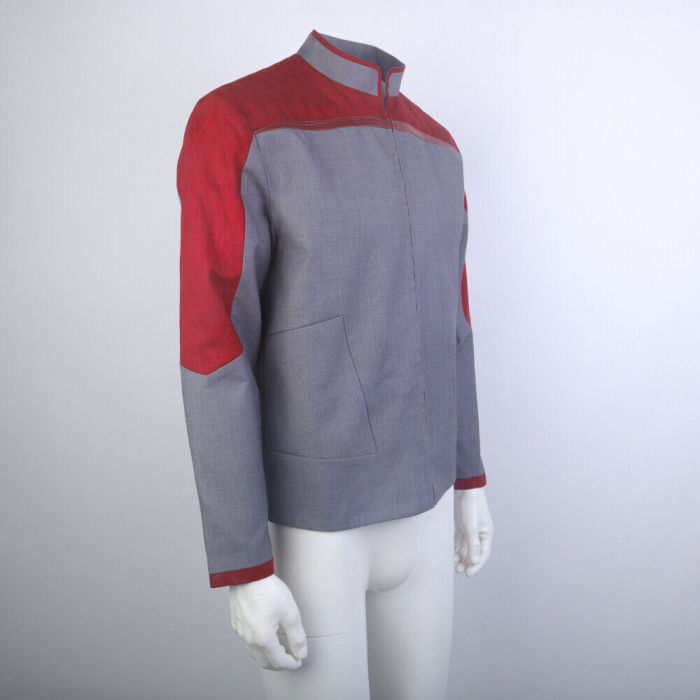Star Trek  Picard 3 Captain Riker Red Jacket Starfleet Top Uniforms Shirts Costumes
