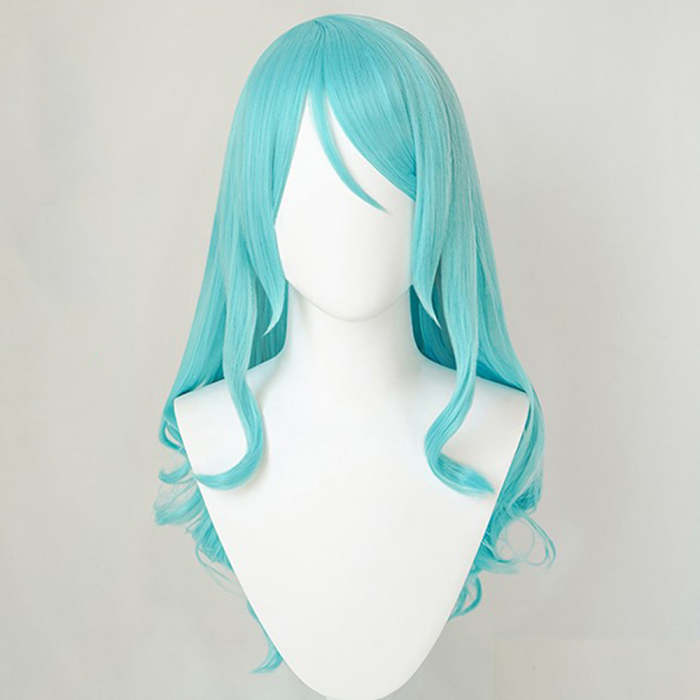 Bang Dream! Roselia Hikawa Sayo Blue Green Cosplay Wig