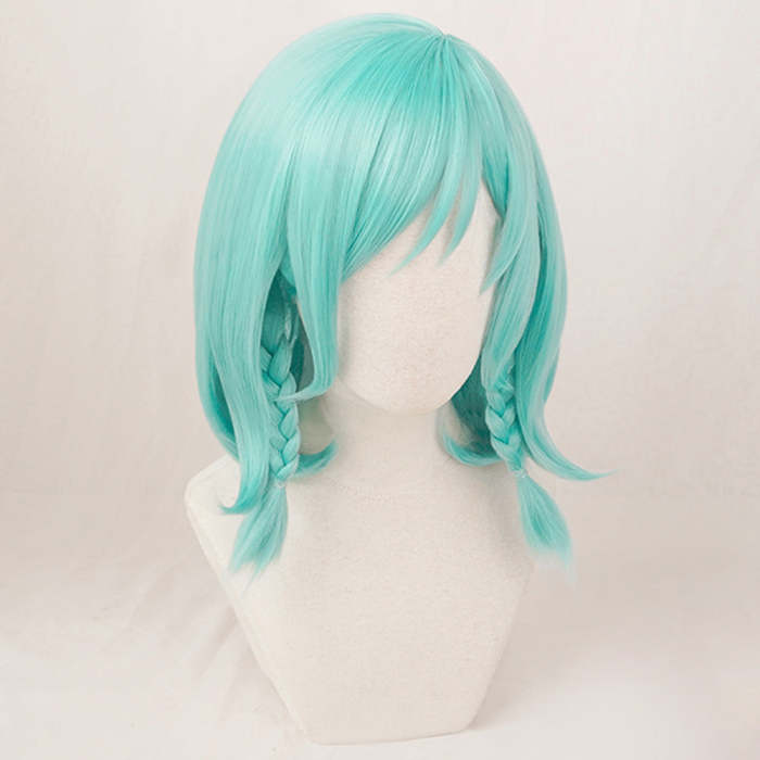 Bang Dream! Hikawa Hina Blue Green Cosplay Wig