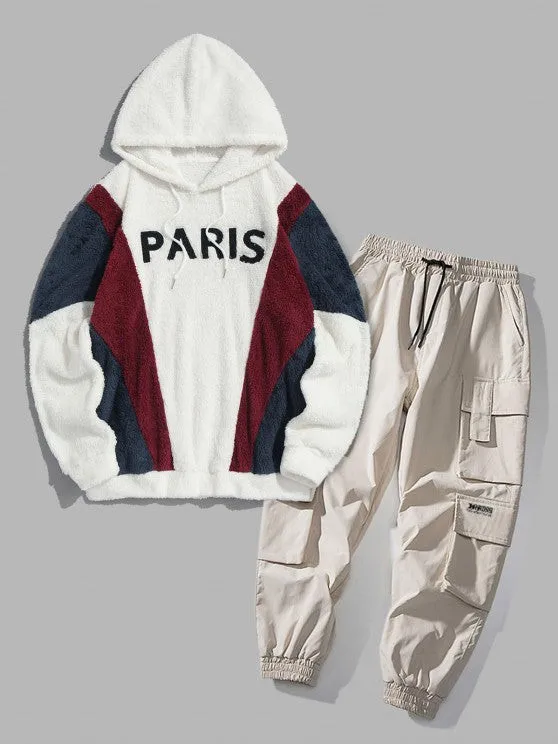 Fuzzy Pullover Hoodie And Jogger