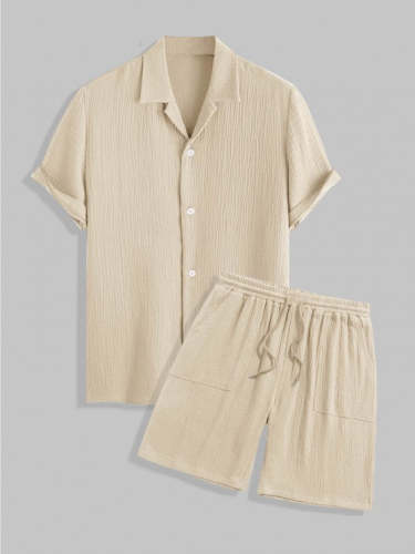 Shirt And Drawstring Shorts Set