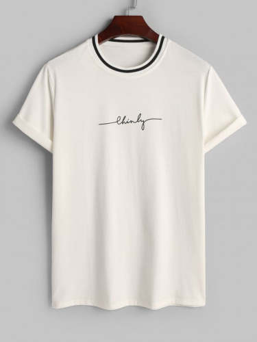 Letter Print T Shirt And Graphic Shorts Set