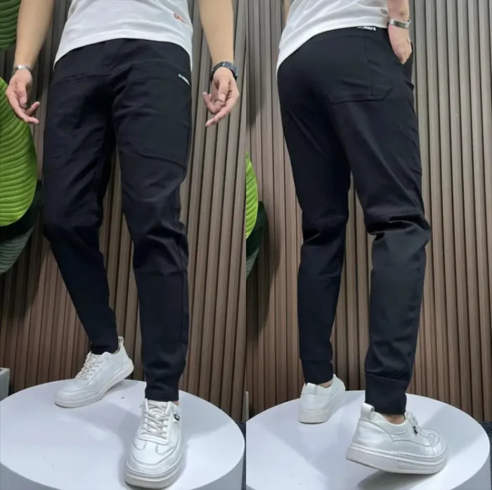 Men'S High Stretch Multi-Pocket Skinny Cargo Pants