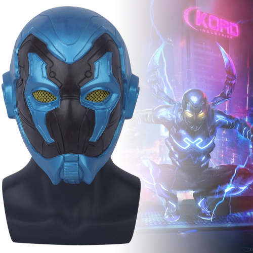 Blue Beetle Mask Late Latex Full Head Masks Halloween Cosplay Props