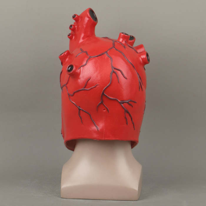 Heart-Shaped Horror Mask Anime Dorohedoro Heart Headgear  Halloween Cosplay Props