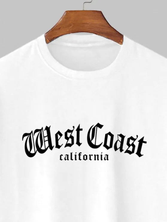 West Coast California Tee And Cargo Pants Set