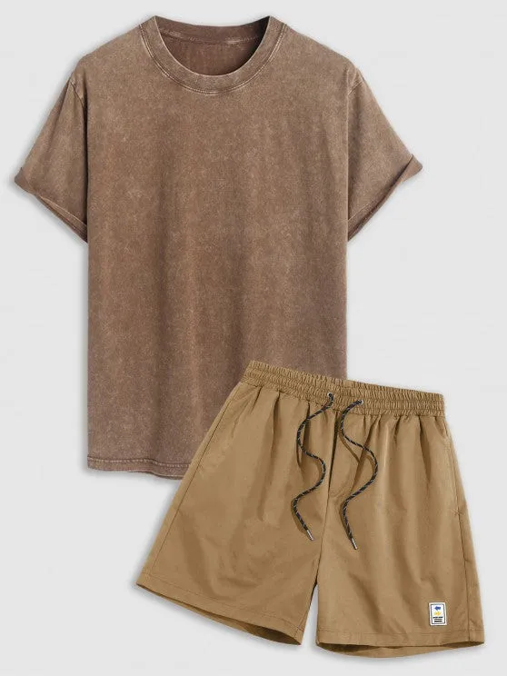 Vintage Style T-Shirt And Shorts Set