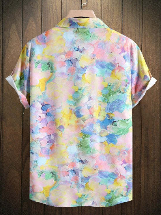 Stylish Tie Dye Shirt And Casual Shorts