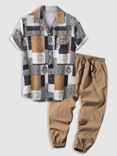 Stylish Ethnic Shirt And Patched Pants