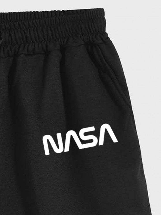 Astronaut Pattern Casual T Shirt And Shorts