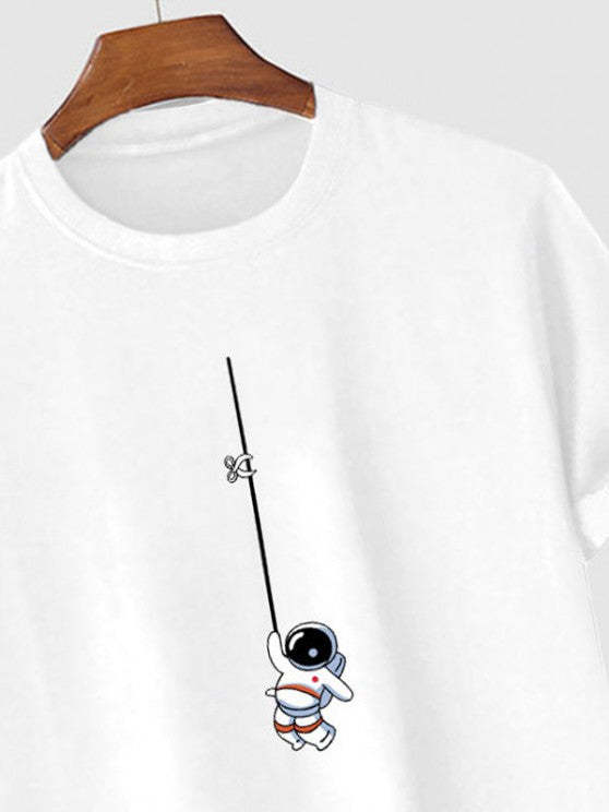 Astronaut Tee Striped Shirt And Cargo Pants