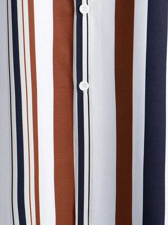 Stripes Printed Shirt And Tech Wear Cargo Pants Set