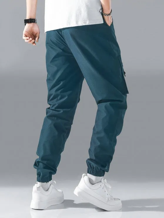Long Sleeve Printed T Shirt And Cargo Pants Set