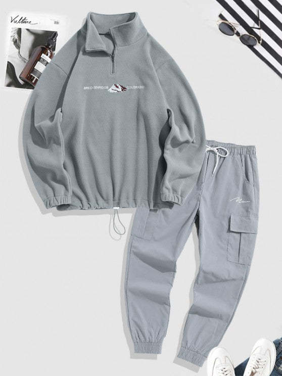 Sweatshirt And Jogger Cargo Pants Set
