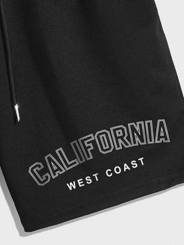 Tokyo Dragon Pattern Short Sleeves T Shirt And Shorts Set