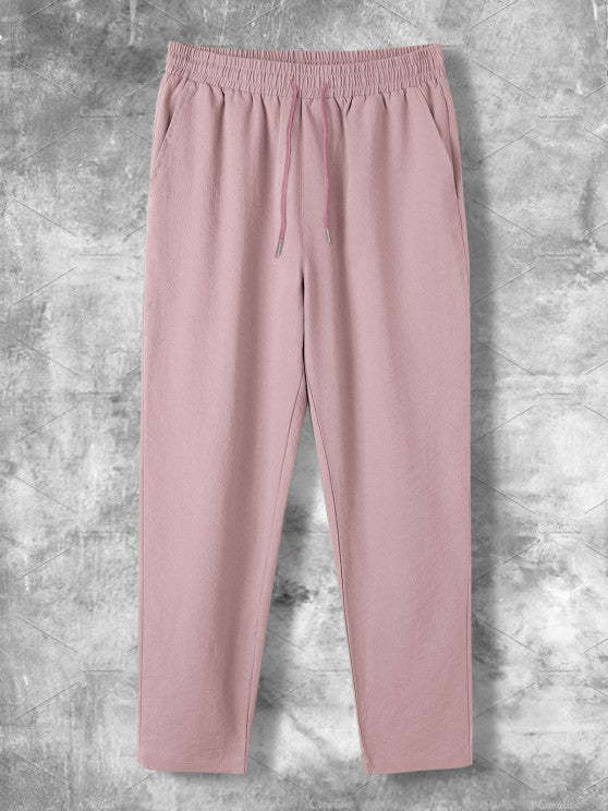 Lapel Collar Button Front Short Sleeve Shirt And Pants