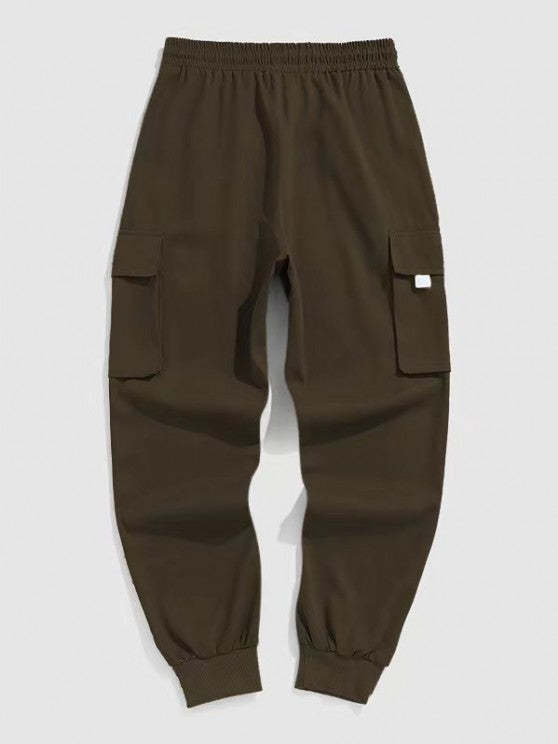 Fleece Lined Hoodie And Techwear Cargo Pants Set