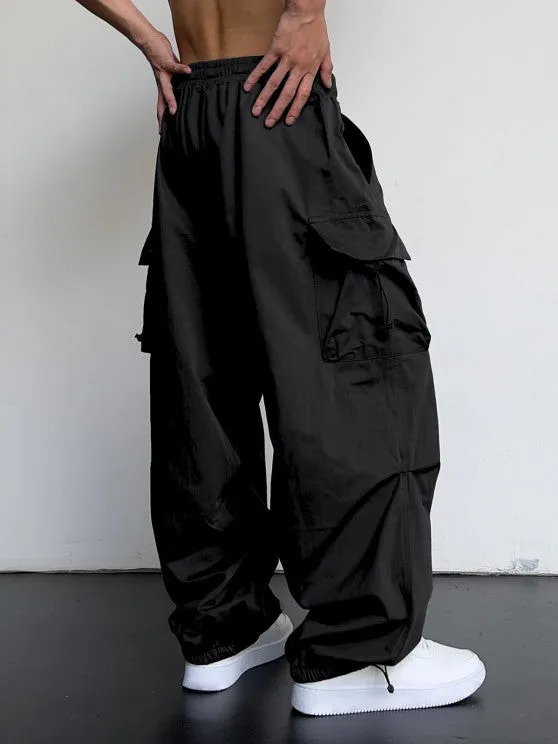 Short Sleeves Basic T Shirt And Loose Fit Cargo Pant Set