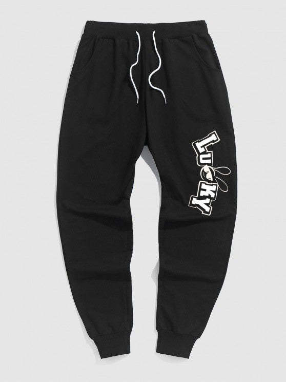 Rabbit Graphic Printed Hoodie And Pants