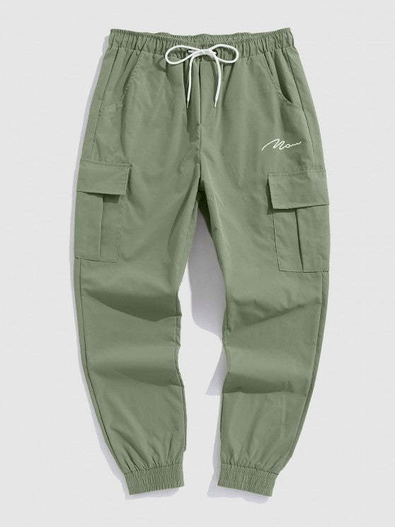 Mountain Graphic Sweatshirt And Jogger Cargo Pants Set