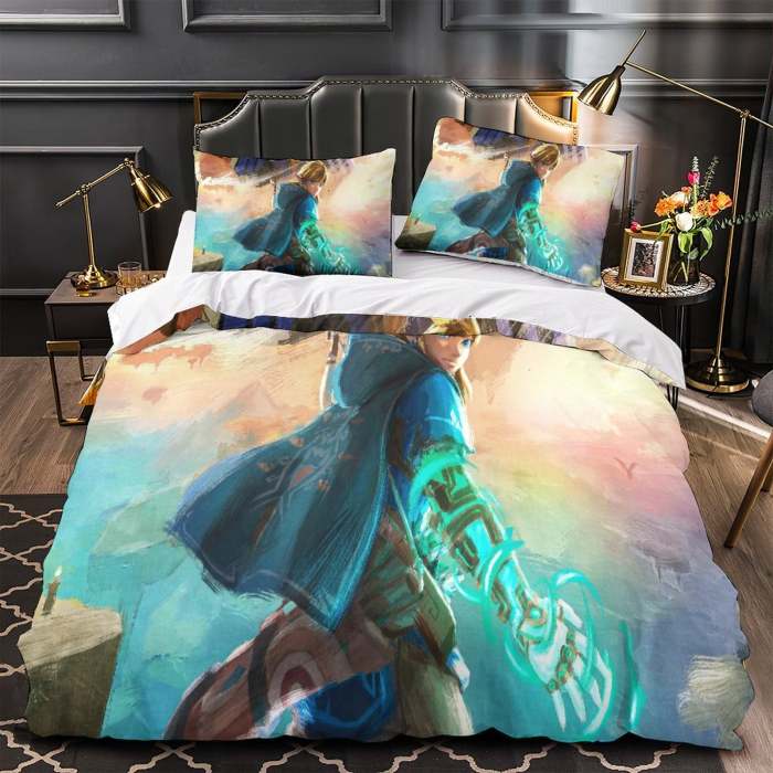 Game The Legend Of Zelda Tears Of The Kingdom Bedding Set Quilt Duvet Cover