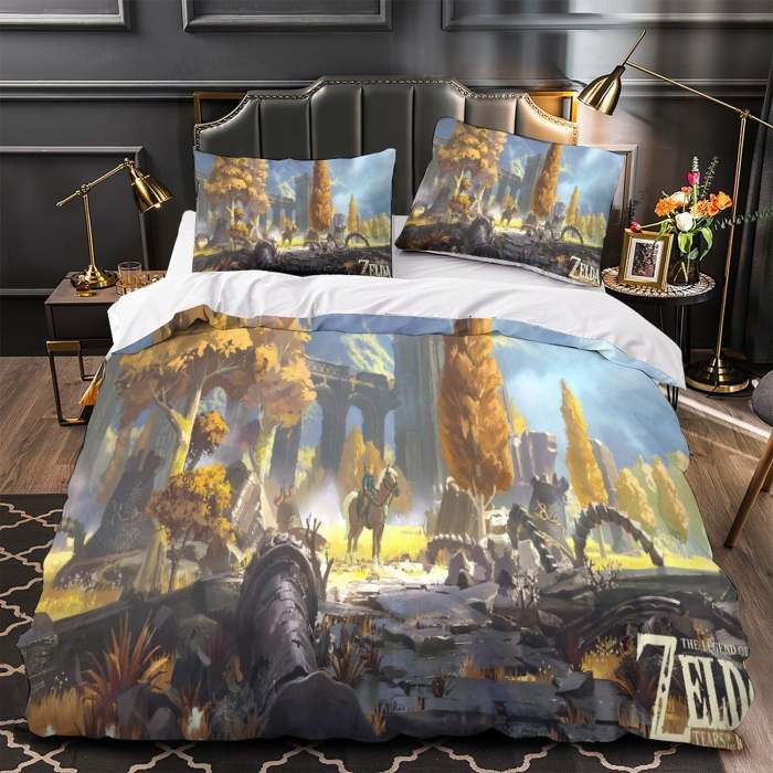 The Legend Of Zelda Tears Of The Kingdom Bedding Set Quilt Duvet Cover