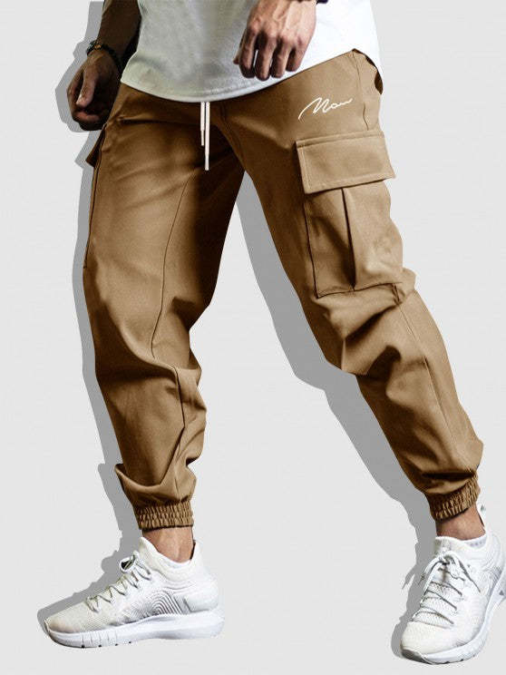 Front Pocket Jacket With Jogger Cargo Pants Set