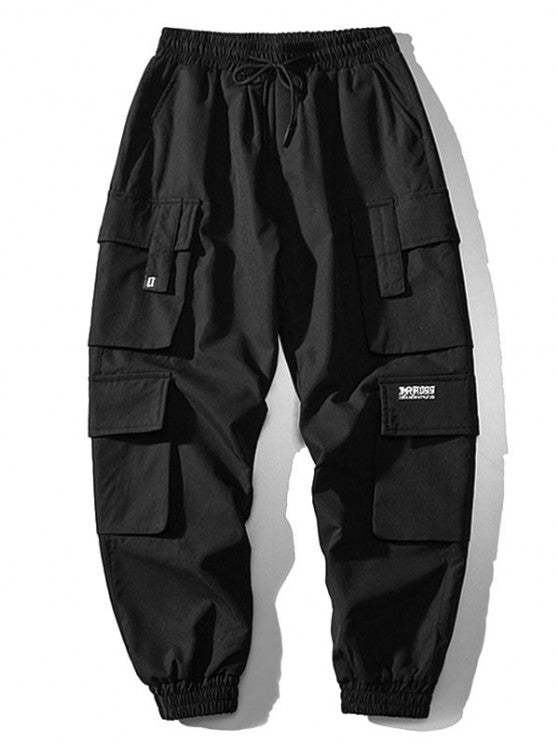 Half Zip Sweatshirt And Pockets Cargo Jogger Pants Set