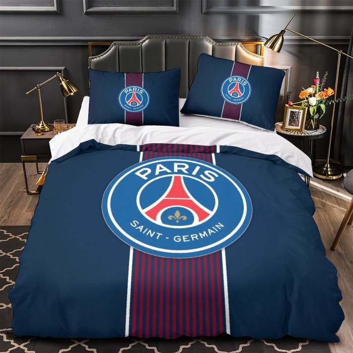 Paris Saint-Germain Bedding Set Pattern Quilt Cover