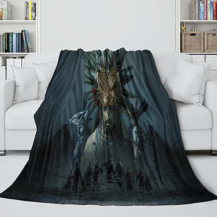 Black Panther Wakanda Forever Blanket Flannel Throw