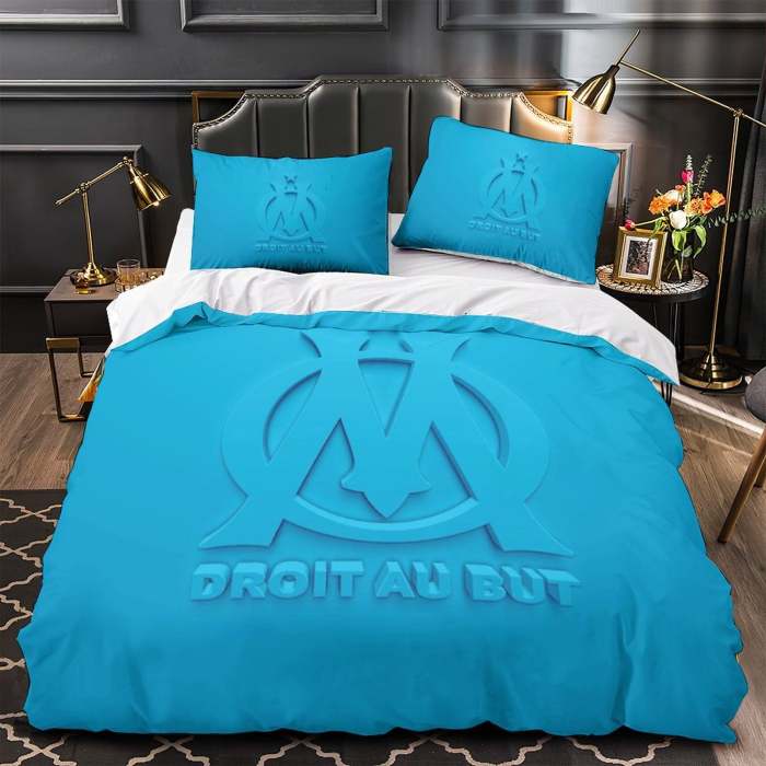 Olympique De Marseille Bedding Set Quilt Cover Without Filler