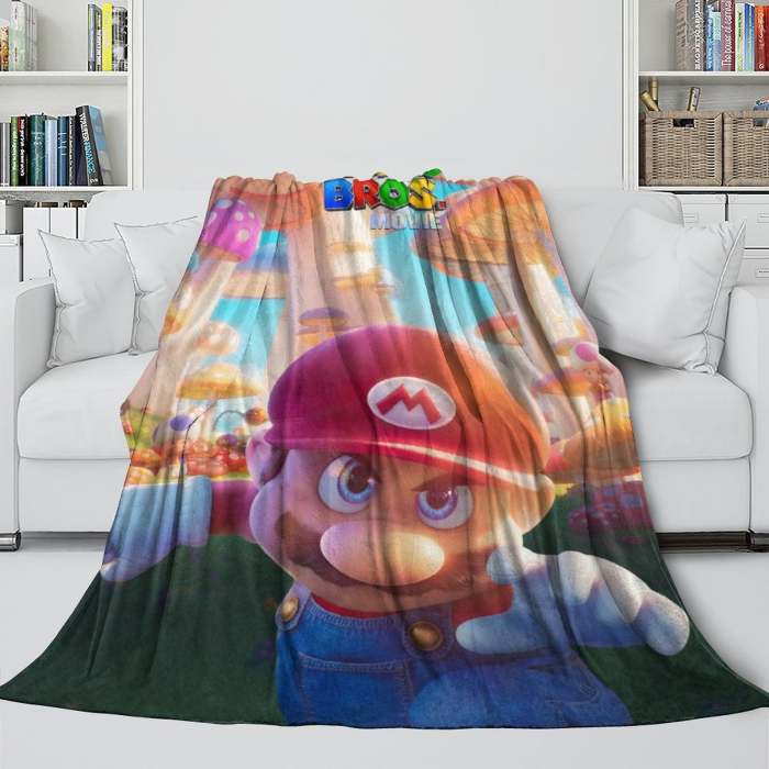 The Super Mario Bros Movie Blanket Flannel Fleece Throw