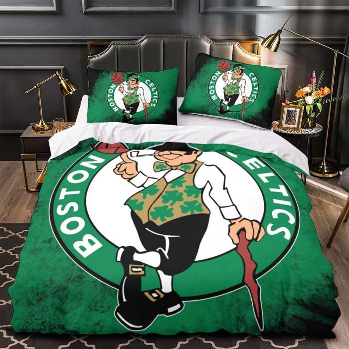 Boston Celtics Bedding Set Quilt Cover Without Filler