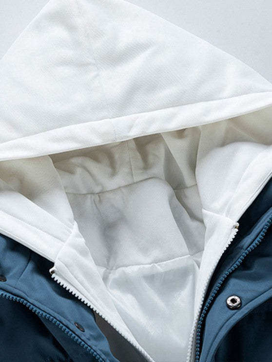 Dual Zip Hooded Coat With Sweatpants Set