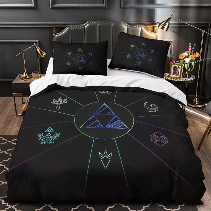Game The Legend Of Zelda Bedding Set Pattern Quilt Duvet Cover Without Filler