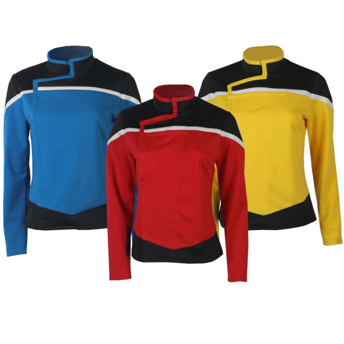 Star Trek Lower Decks Ensign Mariner Red Uniform Tendi Blue Yellow Female Women Shirts